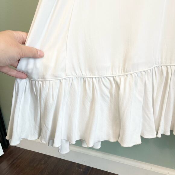 Splendid Jenna Square Neck Wide Strap Garter Waist Ruffled Maxi Dress Small NWT - Picture 8 of 11